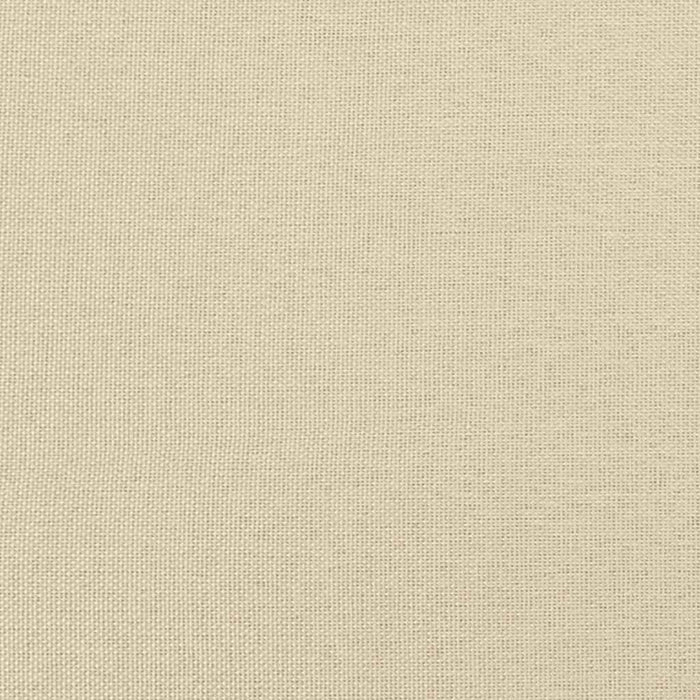 Poggiapiedi con Gambe in Legno Crema in Tessuto 329434