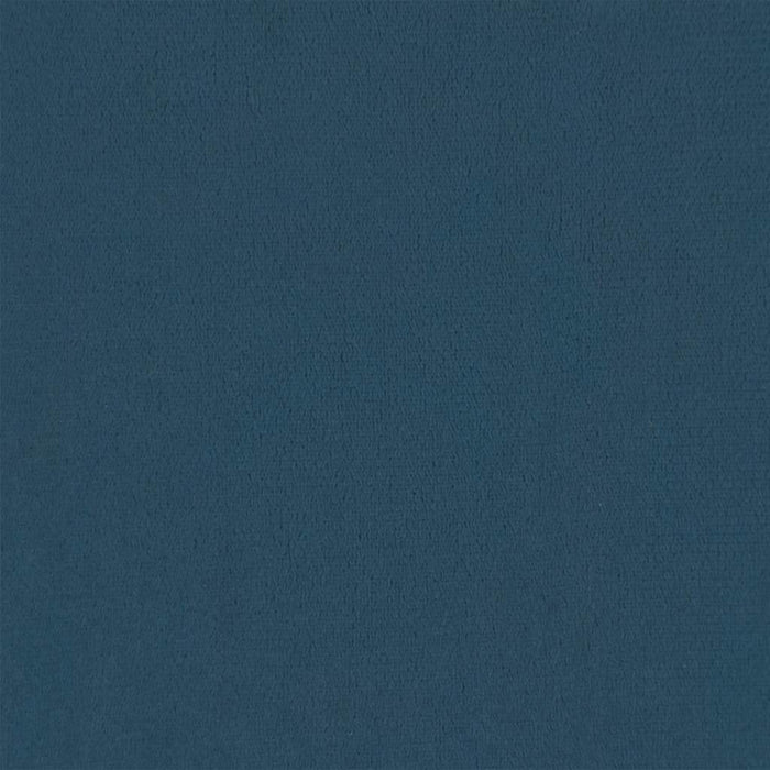 Poggiapiedi con Gambe in Legno Blu in Velluto 329435