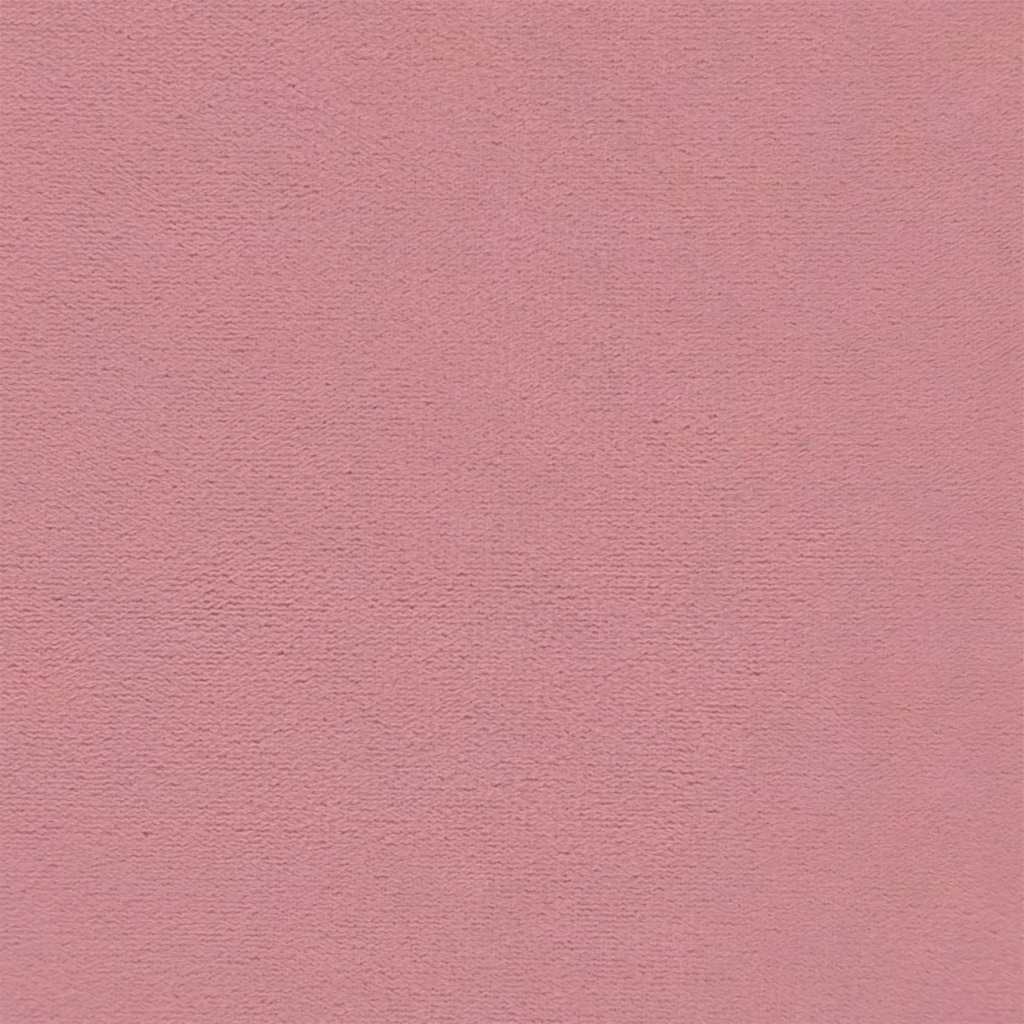 Poggiapiedi con Gambe in Legno Rosa in Velluto 329440