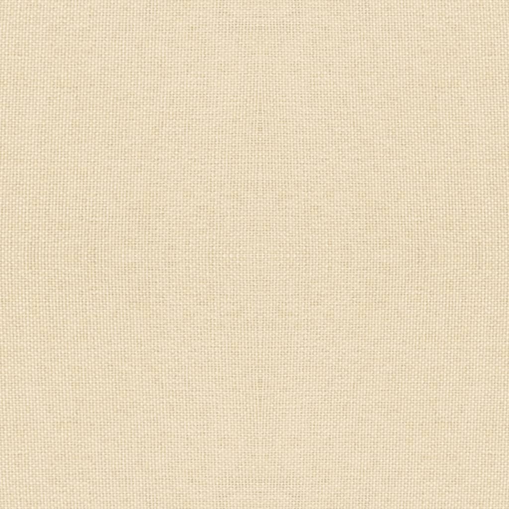 Poggiapiedi con Gambe in Legno Crema in Tessuto cod mxl 43575