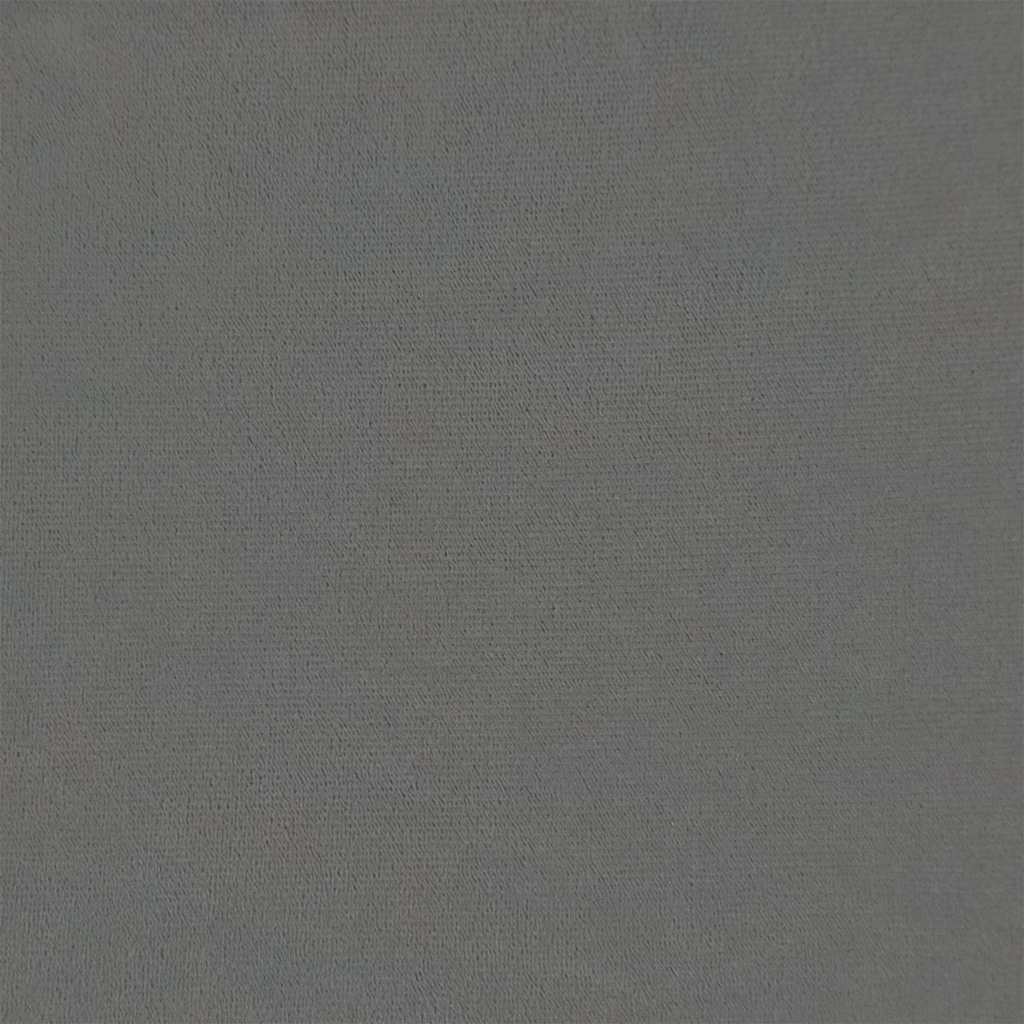 Poggiapiedi con Gambe in Legno Grigio Scuro in Velluto 329458