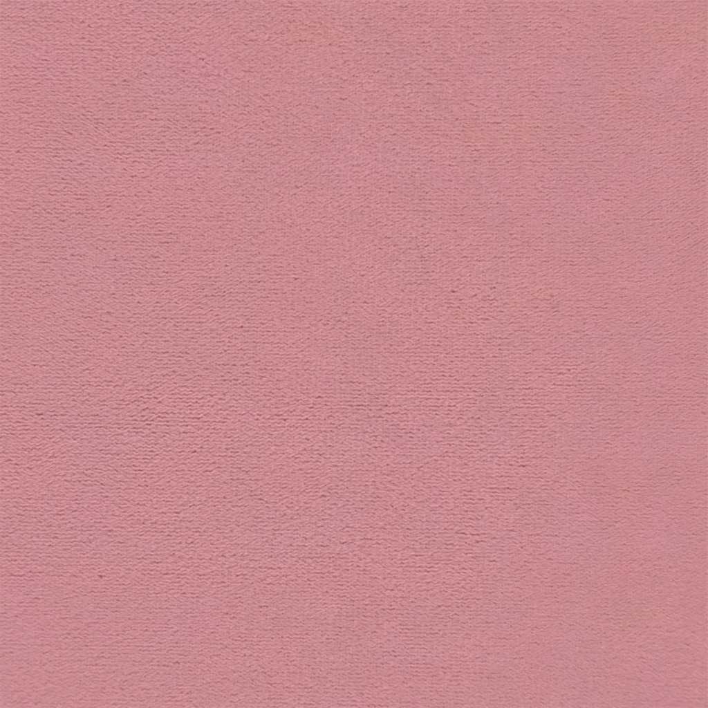 Poggiapiedi con Gambe in Legno Rosa in Velluto 329461