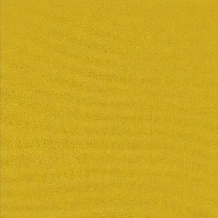 Poggiapiedi con Gambe in Legno Giallo in Velluto 329464