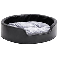 Cuccia per cani e 69 x 59 x 19 cm Peluche e similpelle nera 02_0043225