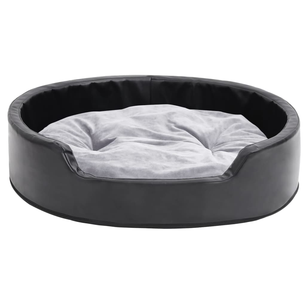 Cuccia per cani e 79 x 70 x 19 cm Peluche e similpelle nera 02_0043227