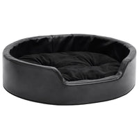 Lettino per Cani Nero 69x59x19 cm in Peluche e Similpelle 171261