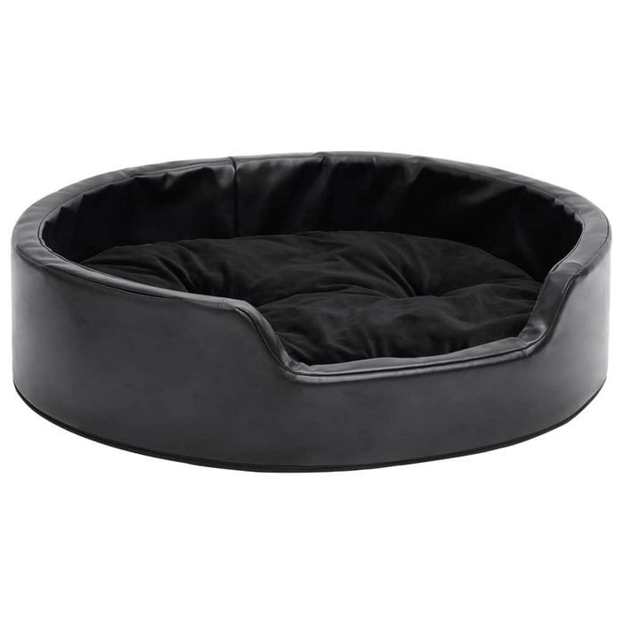 Cuccia per cani 69 x 59 x 19 cm Peluche e similpelle nera 02_0043213