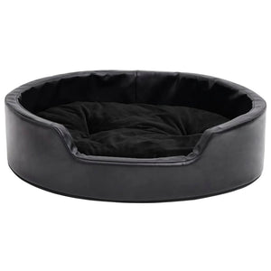 Lettino per Cani Nero 69x59x19 cm in Peluche e Similpelle 171261