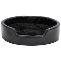 Cuccia per cani 69 x 59 x 19 cm Peluche e similpelle nera 02_0043213