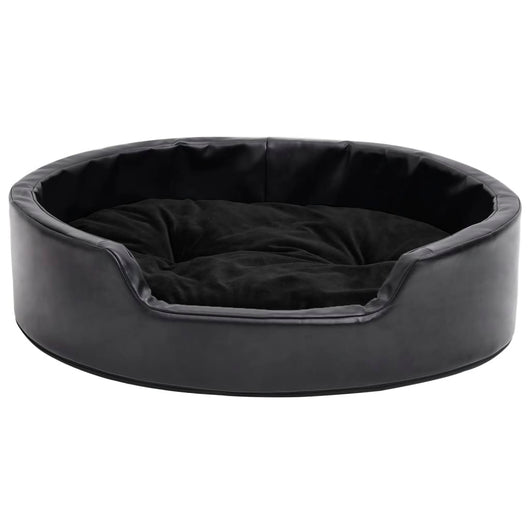 Cuccia per cani 69 x 59 x 19 cm Peluche e similpelle nera 02_0043213