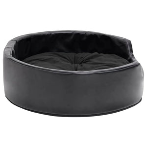 Lettino per Cani Nero 69x59x19 cm in Peluche e Similpelle 171261