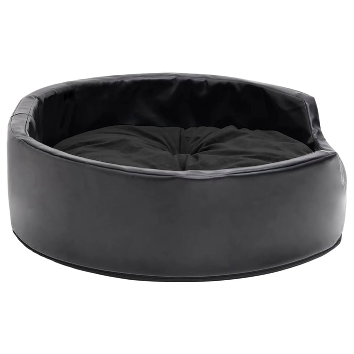 Lettino per Cani Nero 69x59x19 cm in Peluche e Similpelle 171261