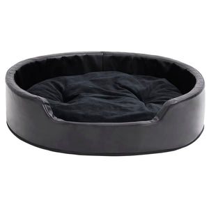 Cuccia per cani 79 x 70 x 19 cm Peluche e similpelle nera 02_0043215
