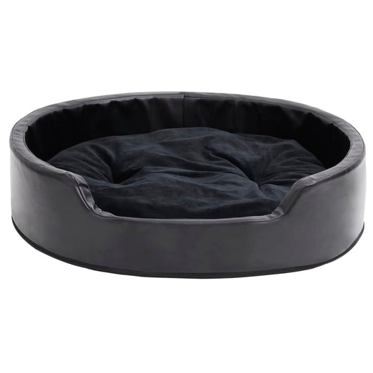 Cuccia per cani 79 x 70 x 19 cm Peluche e similpelle nera 02_0043215
