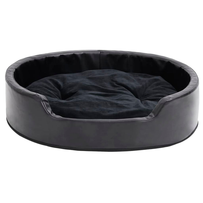 Cuccia per cani 79 x 70 x 19 cm Peluche e similpelle nera 02_0043215