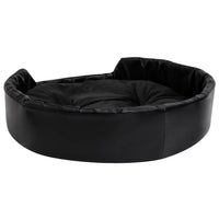 Lettino per Cani Nero 90x79x20 cm in Peluche e Similpelle 171263