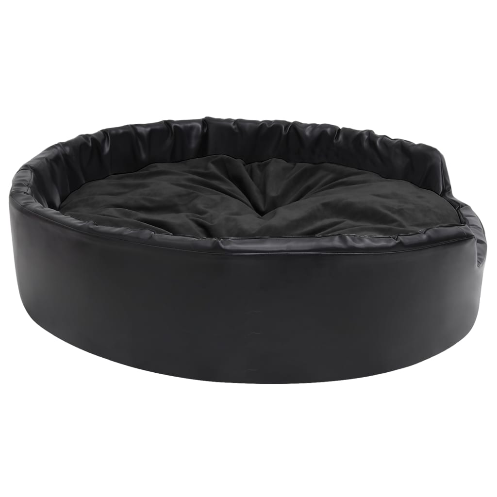 Cuccia per cani 99 x 89 x 21 cm Peluche e similpelle nera 02_0043221