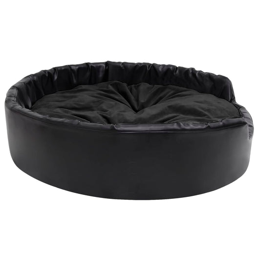 Cuccia per cani 99 x 89 x 21 cm Peluche e similpelle nera 02_0043221