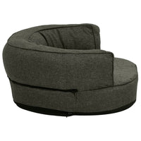 Materasso Ergonomico per Cani 75x53 cm Pile Lino Grigio Scuro 171293