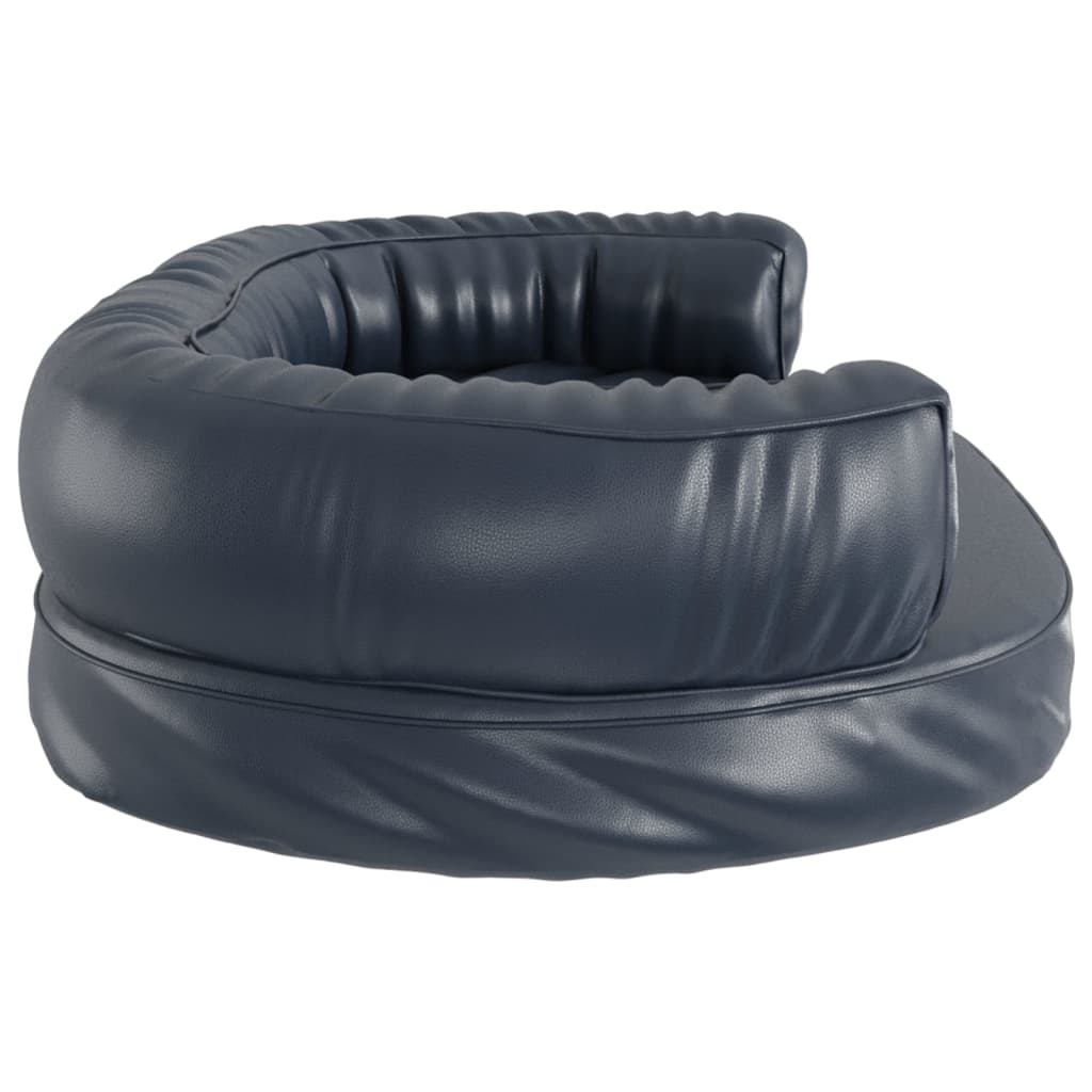 Cuccia per cani divano letto comodo ergonomico in schiuma scura 88 x 65 cm Ecopelle Blu 02_0043148