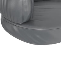 Letto Cani Ergonomico Gommapiuma Grigio 60x42 cm in Similpelle 171316
