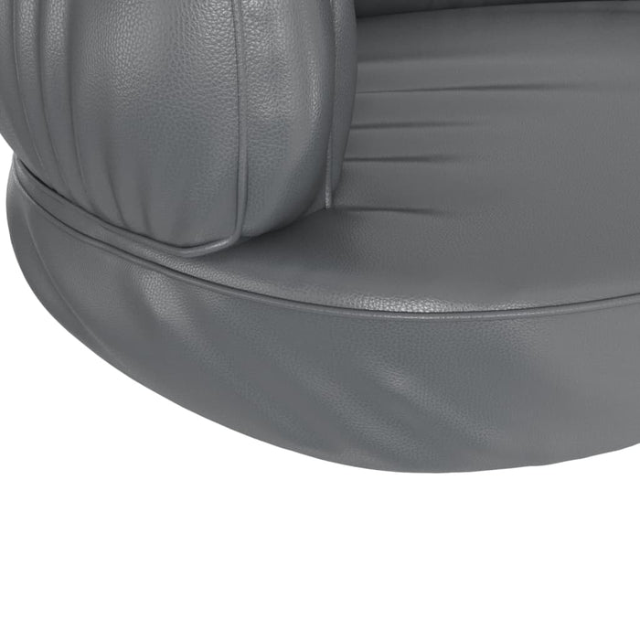Letto Cani Ergonomico Gommapiuma Grigio 60x42 cm in Similpelle 171316