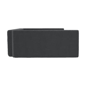 Copri Bagagliaio Auto per Cani Nero 70x45 cm con Effetto Lino