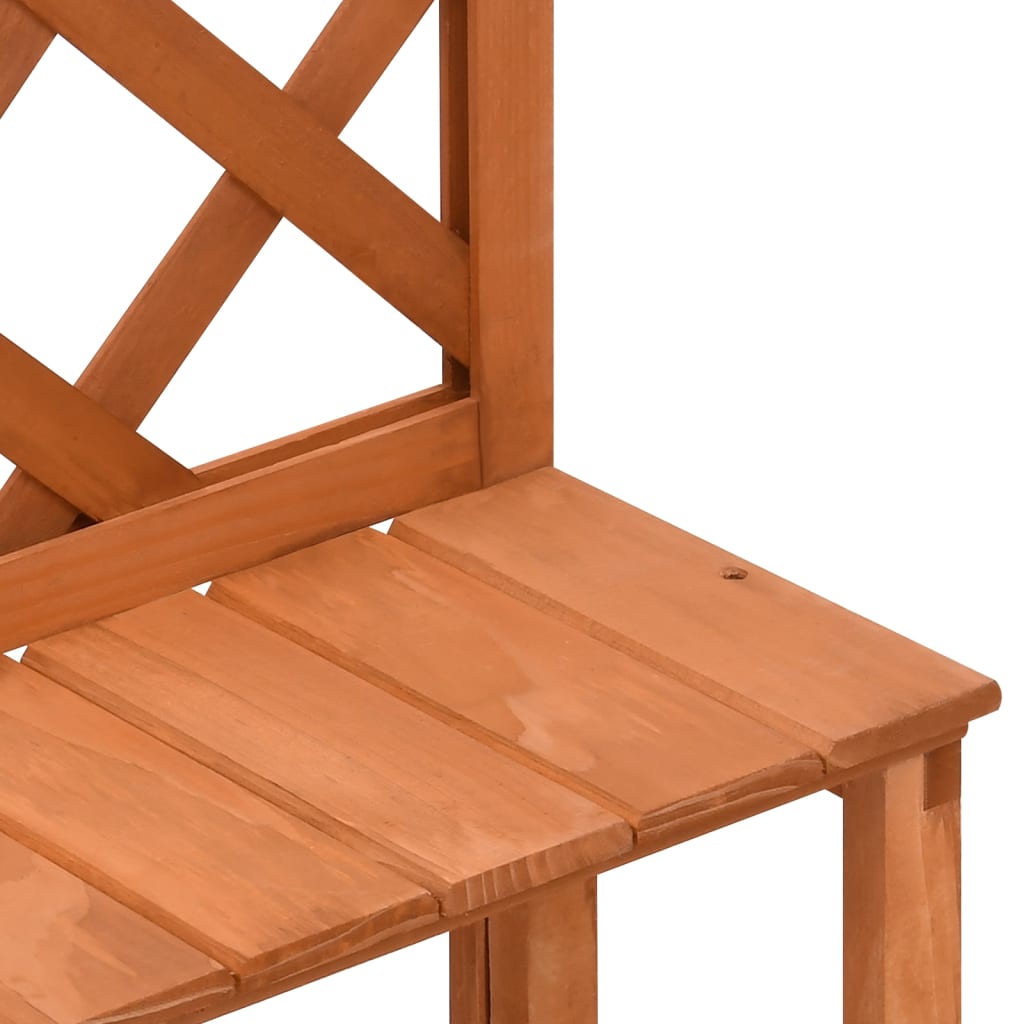 Fioriera con Traliccio 70x42x115cm Massello di Abete cod mxl 73768