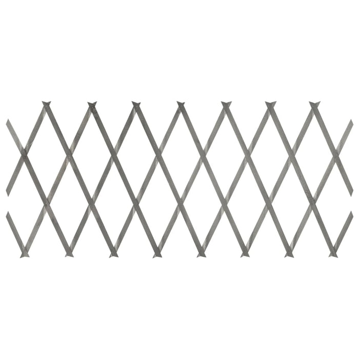 Recinzione a Traliccio 5 pz in Massello Abete Grigio 180x30 cm