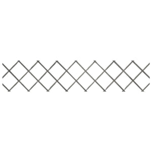 Recinzione a Traliccio 5 pz in Massello Abete Grigio 180x30 cm