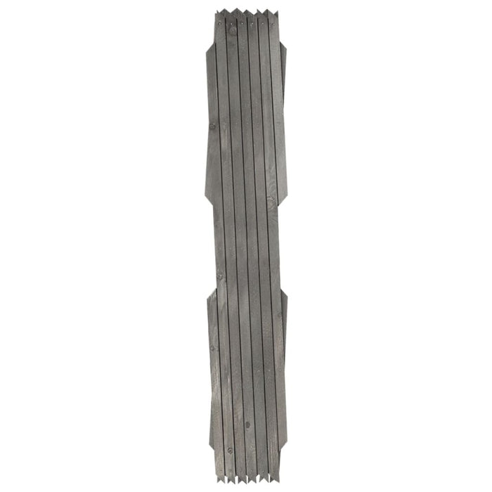 Recinzione a Traliccio 5 pz in Massello Abete Grigio 180x60 cm 316424