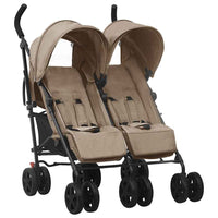 Passeggino Gemellare Grigio Talpa in Acciaio cod mxl 77559