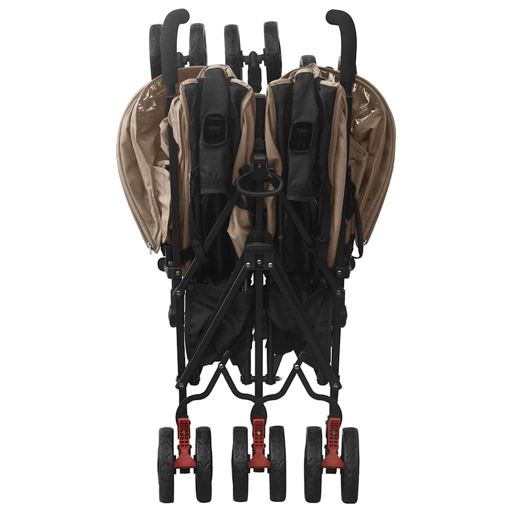 Passeggino Gemellare Grigio Talpa in Acciaio cod mxl 77559