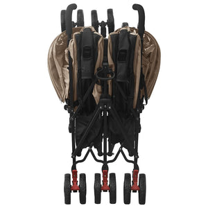 Passeggino Gemellare Grigio Talpa in Acciaio cod mxl 77559