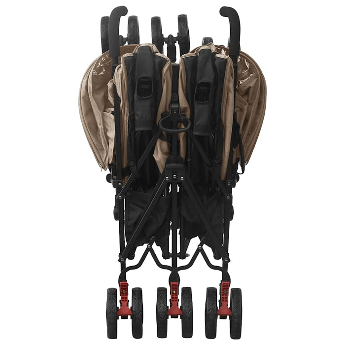 Passeggino Gemellare Grigio Talpa in Acciaio cod mxl 77559