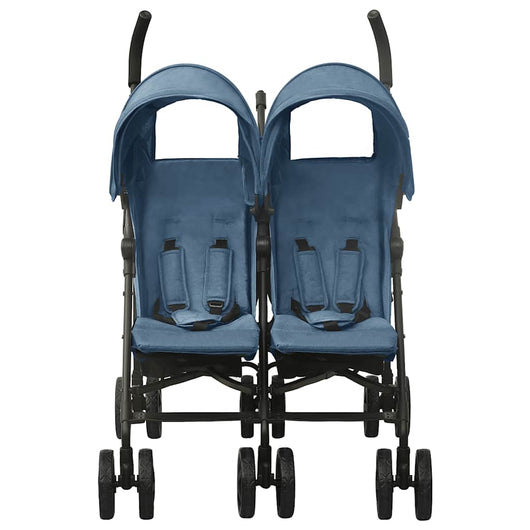 Passeggino Gemellare Blu Marino in Acciaio cod mxl 72746