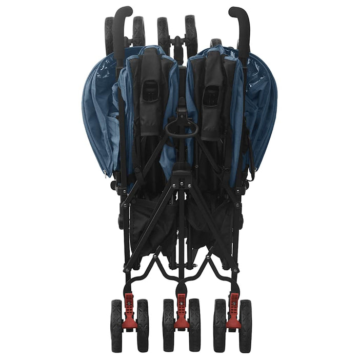 Passeggino Gemellare Blu Marino in Acciaio cod mxl 72746