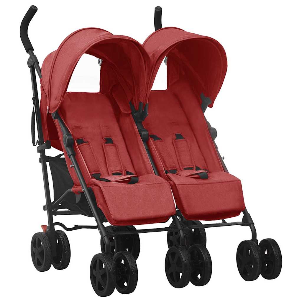 Passeggino Gemellare in Acciaio Rosso cod mxl 71359