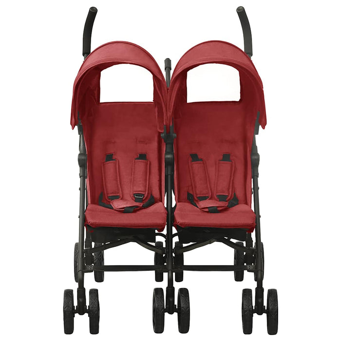 Passeggino Gemellare in Acciaio Rosso cod mxl 71359