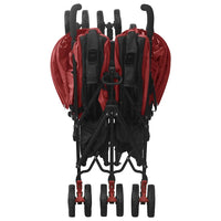 Passeggino Gemellare in Acciaio Rosso cod mxl 71359