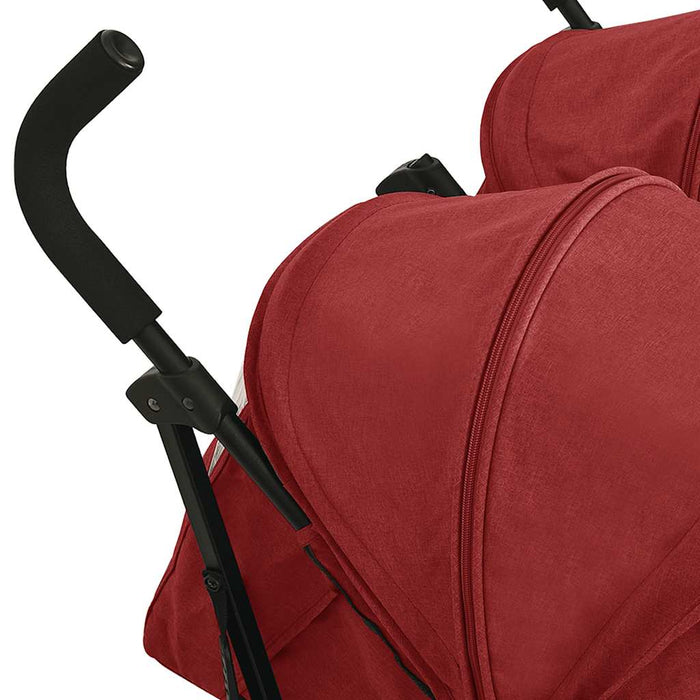 Passeggino Gemellare in Acciaio Rosso cod mxl 71359
