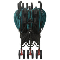 Passeggino Gemellare Verde in Acciaio