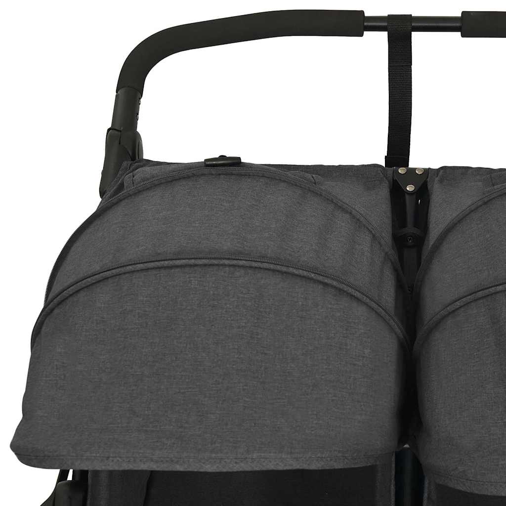 Passeggino Gemellare Antracite in Acciaio 10242