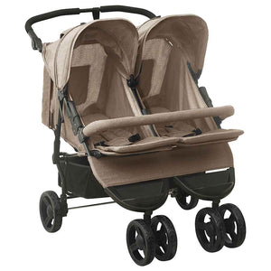 Passeggino Gemellare Grigio Talpa in Acciaio cod mxl 72277