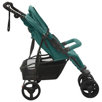 Passeggino Gemellare Verde in Acciaio cod mxl 60216