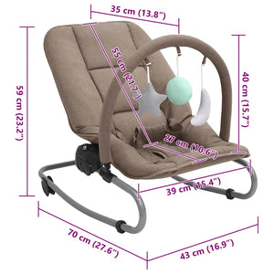 Sdraietta per Neonato Grigio Talpa in Acciaio cod mxl 67520