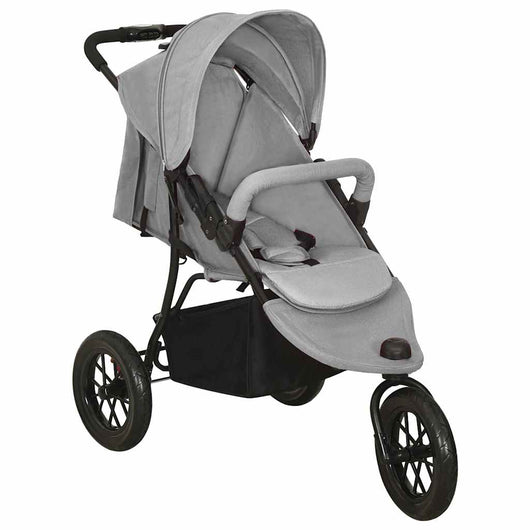 Passeggino Gemellare Grigio Chiaro in Acciaio cod mxl 71970