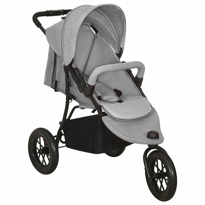 Passeggino Gemellare Grigio Chiaro in Acciaio cod mxl 71970