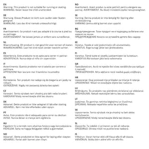 Passeggino Gemellare Grigio Chiaro in Acciaio 10259