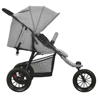 Passeggino Gemellare Grigio Chiaro in Acciaio cod mxl 71970